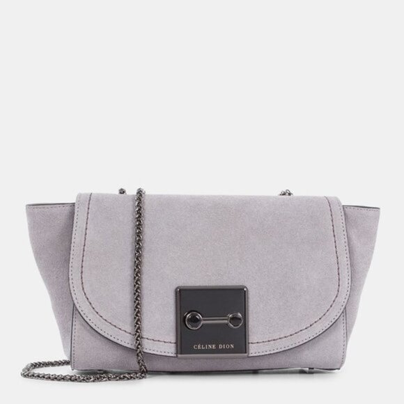 Celine Dion Collection Suede Baroque Clutch - Picture 1 of 9